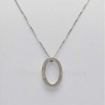 Collana Comete Girocollo GLB300 Diamanti Oro bianco kt 18
