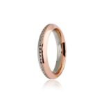 Fede Nuziale UNOAERRE Eterna  bicolore diamanti Collezione 9.0  70 AFC 290/050