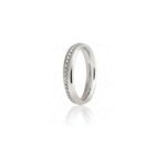 Fede Nuziale UNOAERRE Infinito oro bianco diamanti Collezione 9.0 40 AFC 5/045
