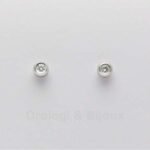 Orecchini Diamanti oro bianco Punto luce ORD009