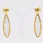Orecchini Pendenti Argento Bicolore LIZOR092