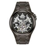 Orologio Uomo Automatico Bulova Mechanical 98A179 BVA Series Gunmetal IP