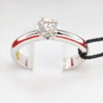 Recarlo Anello Solitario Diamante Ct 041 oro Bianco ZT172040