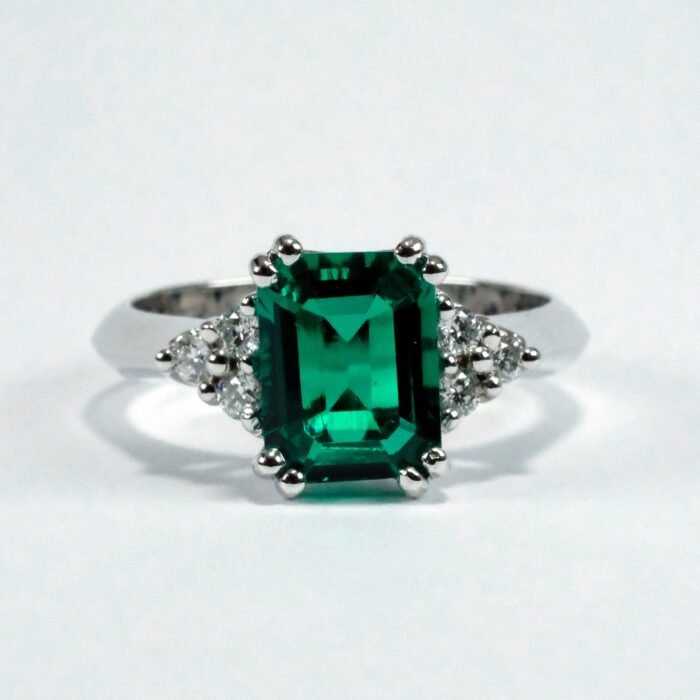 Anello Smeraldo Diamanti Lab Grown World Diamond Group oro 18 kt XDIAMOND LXDACL113DSR97 - immagine 2