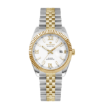 Orologio acciaio e dorato  Donna Pryngeps Erre X Bianco A822/2