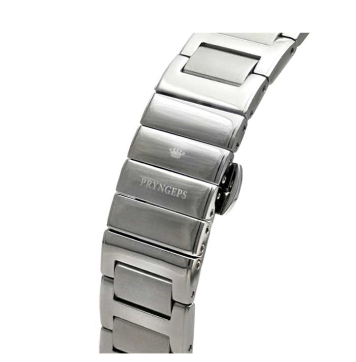 Orologio Uomo solo tempo Acciaio Pryngeps Wall Street A1202 bianco - immagine 3