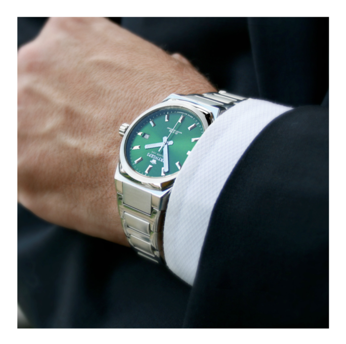 Orologio Uomo solo tempo Acciaio Pryngeps Wall Street A1202 bianco - immagine 4