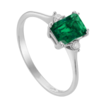 Anello Smeraldo Diamanti Lab Grown World Diamond Group oro 18 kt XDIAMOND XXDACL090SMEDI3