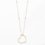 Collana lunga in oro con cuore diamanti UNOAERRE 415FFH9741000   4003 - immagine 2