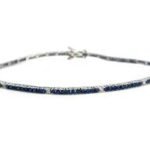 Bracciale Tennis Oro 9kt Zirconi blu-bianco EXTRA GOLD