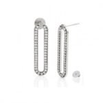 Orecchini Lunghi a Lobo Argento zirconi UNOAERRE 721YOK4908000-5784
