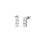Orecchini a lobo trilogy argento zirconi UNOAERRE 721YOK4978000   5825