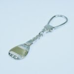 Portachiavi in Argento con dettaglio in oro giallo 18KT